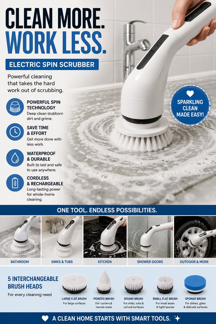 9 in 1 Electric Cleaning Brush